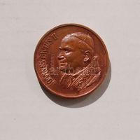 Modern emlékérem "János Pál" kicsi Br piefort (vastagveret) emlékérem T:2