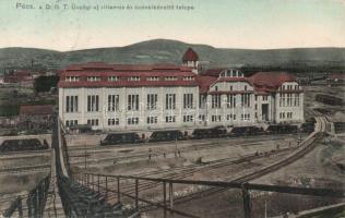 Üszög (Pécs), a DGT új villamos és szénkikészítő telepe