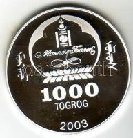 Mongólia 2003. 1000T "Attila" tanúsítvánnyal T:PP
