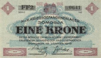 Somorja/hadifogolytábor 1916.január 15. 1K két nagybetű és egy szám sorozat T:I-
Adamo HHS-1.4.1