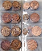 Szép gyűjtemény főleg MÉE emlékérmek, Br és egyéb fém, 229 db kevés duplával 7db érmetartóban és 8 d...