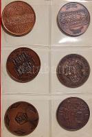 Szép gyűjtemény főleg MÉE emlékérmek, Br és egyéb fém, 229 db kevés duplával 7db érmetartóban és 8 d...