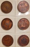 Szép gyűjtemény főleg MÉE emlékérmek, Br és egyéb fém, 229 db kevés duplával 7db érmetartóban és 8 d...