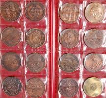 Szép gyűjtemény főleg MÉE emlékérmek, Br és egyéb fém, 229 db kevés duplával 7db érmetartóban és 8 d...