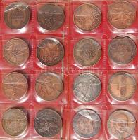 Szép gyűjtemény főleg MÉE emlékérmek, Br és egyéb fém, 229 db kevés duplával 7db érmetartóban és 8 d...