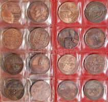 Szép gyűjtemény főleg MÉE emlékérmek, Br és egyéb fém, 229 db kevés duplával 7db érmetartóban és 8 d...