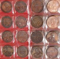 Szép gyűjtemény főleg MÉE emlékérmek, Br és egyéb fém, 229 db kevés duplával 7db érmetartóban és 8 d...