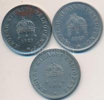 1917. 20f + 1918. 20f + 1920. 20f T:1-,2