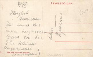 Mohács, Szentháromság és Király utca, Tertinszky Gyula kereskedése; Bein és Weizer kiadása