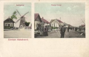 Nádudvar, szélmalom, Fő utca; Karakas Zsigmond kiadása (EK)