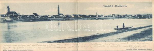 Mohács, kiadja Weiser Miksa; panoramacard