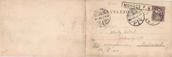 Mohács, kiadja Weiser Miksa; panoramacard