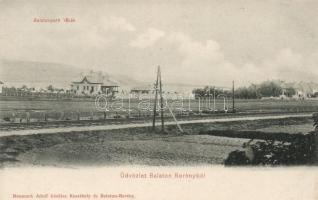 Balatonberény, villák, vasút; Neumark Adolf kiadása