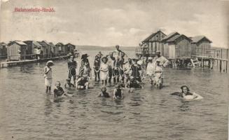 Balatonlelle, fürdőélet; Wollak József utódai kiadása