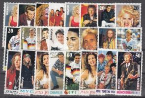 Levélzáró és reklámbélyegek sok többletpéldánnyal 3 stecklapon