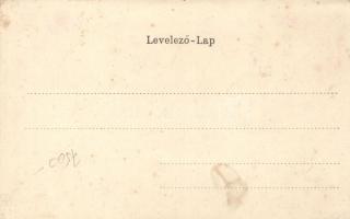 Szeged, Otthon Kávéház, Art Nouveau litho (fl)