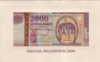 2000. 2000Ft "Millenium" bontatlan díszcsomagolásban T:I