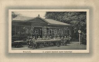 Bonyhád, polgári kaszinó nyári helyisége; kiadja Hoffer József