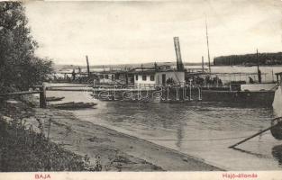 Baja, hajóállomás; Wurmfeld Gyula kiadása
