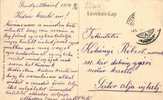 Szentgotthárd, Nemzeti Óragyár; kiadja Wellisch Béla