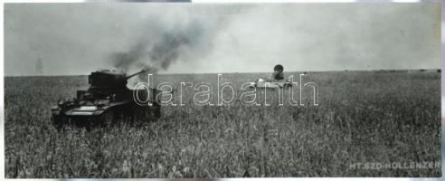 cca 1943 A Magyar Haditudósító Század kötelékében Hollenzer Béla orosz harcmezőkön készített 3 db fo...