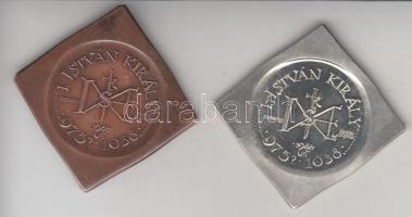 Lapis András (1942-) 1988. "I. István 975?-1038 / Szegedi Éremgyűjtők" Ag (17.8g/0.835/42....