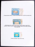 cca 1930-1970 A Hunyadi keserűvíz története. Korabeli italcímkék, reklámok, fotó reprodukciók 12 db nagyméretű kiűllítási tablón, magyarázó szövegekkel 70x50 cm