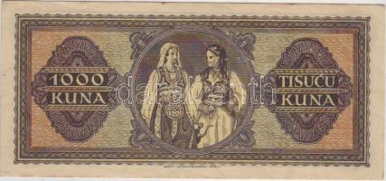 Horvátország 1943. 1000Kuna T:I-