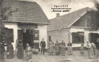 Egerlövő, szövetkezet, színház épület; Balázs Ferencz kiadása