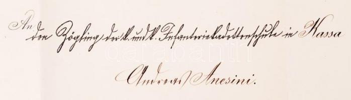 1909 Díszes k.u.k. zászlósi kinevezés / Decorative ensign appointing warrant