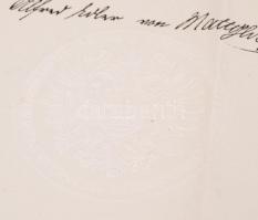 1909 Díszes k.u.k. zászlósi kinevezés / Decorative ensign appointing warrant