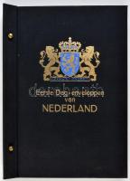 Holland album címerrel a borítón, 114 férőhellyel / Dutch album for 114 cards, coat of arms on the cover 