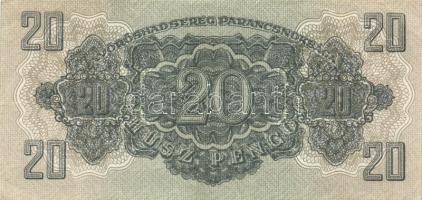 1944. 20P + 50P + 100P "A Vöröshadsereg Parancsnoksága" T:II,II- (kettő hajtatlan)
