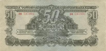 1944. 20P + 50P + 100P "A Vöröshadsereg Parancsnoksága" T:II,II- (kettő hajtatlan)