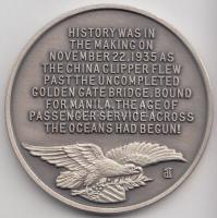 Amerikai Egyesült Államok DN "China Clipper" Ag emlékérem (33.85g/0.925/40mm) 	
USA ND &qu...