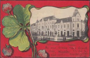 Szentes, Petőfi szálloda; kiadja Untermüller E., clover litho