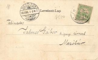 Szentes, Petőfi szálloda; kiadja Untermüller E., clover litho