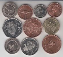 Gibraltár 2004-2005. 1p - 1Ł 10klf db, sor T:1,2,PP
Gibraltar 2004-2005. 1 penny - 1 Pound 10 differ...