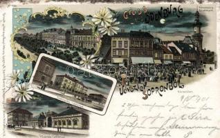 Sopron, Oedenburg; gyalogsági- és tüzérlaktanya, litho