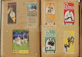 340 db klf számolócédula albumba ragasztva