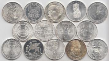 NSZK 1971-1978. 5M Ag (14x) mind klf emlékveret T:1,2,PP
GFR 1971-1978. 5 Mark Ag (14x) all differen...