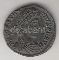 Roman Empire / Constantius II 351-355. Follis Br D N CONSTANTIVS P F AVG / FEL TEMP-REPARATIO / SIS / H Siscia mint (2.01g) C:XF,aXF RIC 350var