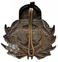 ~1930-1940. Koronás matróz jelvény, hajlított Br (kb.55mmx52mm) T:3