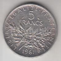 Franciaország 1961. 5Fr Ag T:2 France 1961. 5 Francs Ag C:XF Krause KM#926