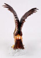 Herendi Turul madár, kézzel festett, jelzett, hibátlan, m:33 cm / Herend Turul bird, perfect conditi...