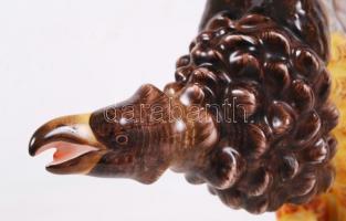 Herendi Turul madár, kézzel festett, jelzett, hibátlan, m:33 cm / Herend Turul bird, perfect conditi...