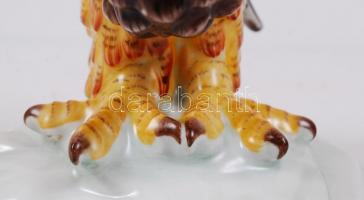 Herendi Turul madár, kézzel festett, jelzett, hibátlan, m:33 cm / Herend Turul bird, perfect conditi...