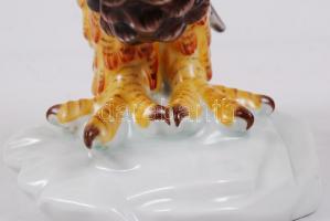 Herendi Turul madár, kézzel festett, jelzett, hibátlan, m:33 cm / Herend Turul bird, perfect conditi...