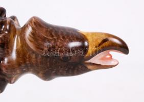 Herendi Turul madár, kézzel festett, jelzett, hibátlan, m:33 cm / Herend Turul bird, perfect conditi...