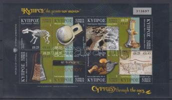 Ciprus történelme kisív, History of Cyprus mini-sheet